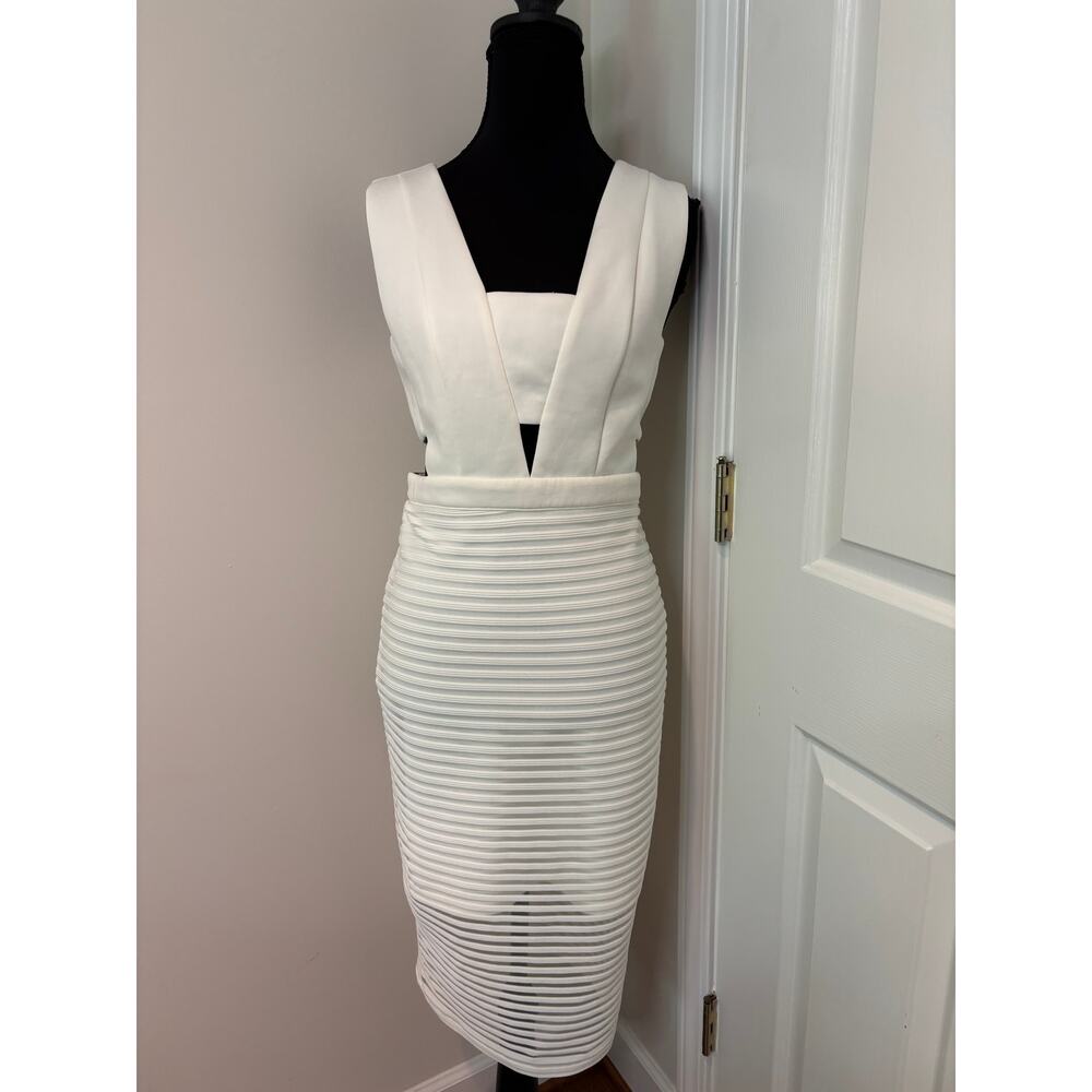 White Cut-Out body Con Dress from The Vintage Shop